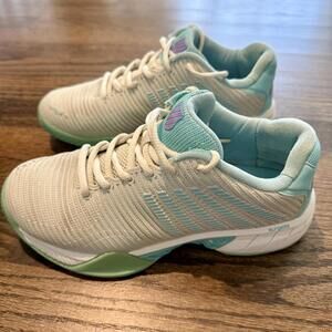 K-Swiss Women's Hypercourt Express 2 White & Grey TealTennis Shoes Size 7